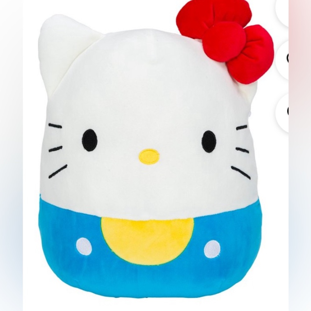 NWT 8” Hello Kitty Wearing Blue Outfit Squishmallow